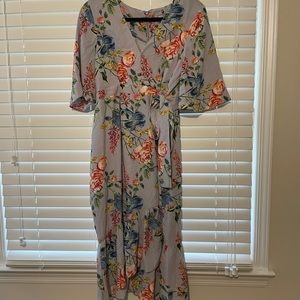 Floral MIDI maternity dress